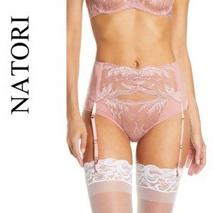 🆕️ NEW Women's Natori Frenzy Garter Belt, Size X-Large - Pink